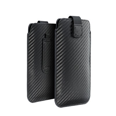 Capa Iphone 13 Mini E 6 E 7 E 8 E 12 Mini Samsung S3 E S4 E A3 Forcell Efeito Carbono Preto