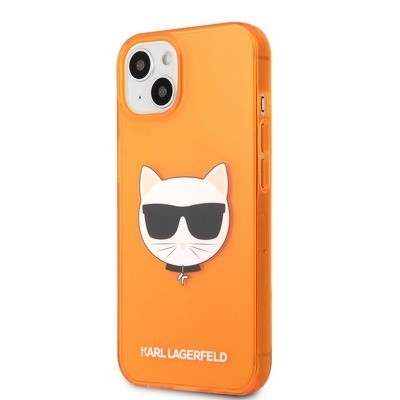 Capa Iphone 13 Mini Karl Lagerfeld Original Laranja - Transparente