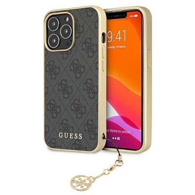 Capa Iphone 13 Pro Guess Original Charm Cinzento