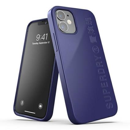 Capa Iphone 12 Mini SuperDry Silicone Azul