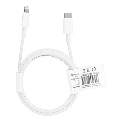 Cabo Tipo C Para Iphone Lightning 8 Pinos Power Delivery Pd18W 2A C973 2 Metros Branco