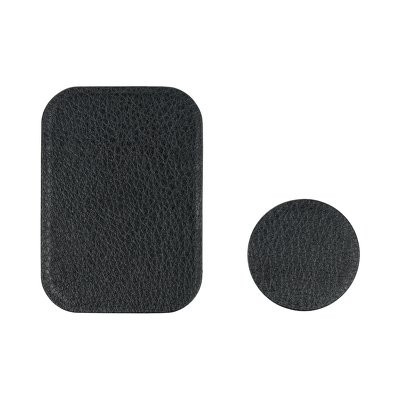 Adesivo Para Suporte De Carro Magnético Couro Sintético Preto