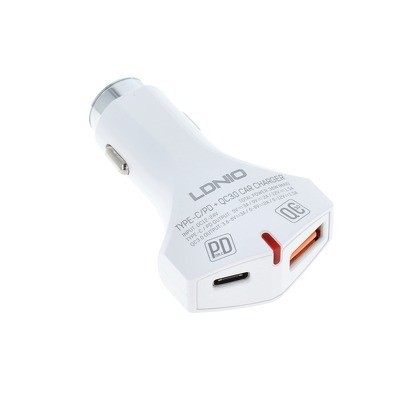 Carregador Ldnio C60P Power Delivery 18W Com 1 Porta Usb, 1 Pd E Tipo C