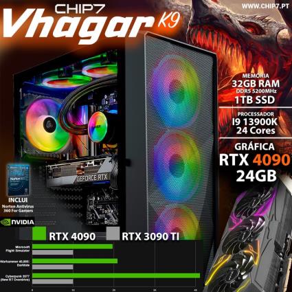 COMPUTADOR GAMING - I9 13900K / RTX 4090 24GB / 32GB RAM / 1TB SSD - CHIP7 VHAGAR K9