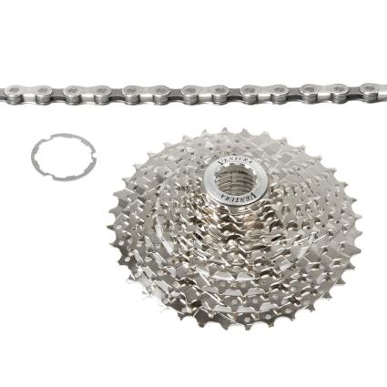 Ventura Power With Chain Cassette Prateado 10s / 11-36t