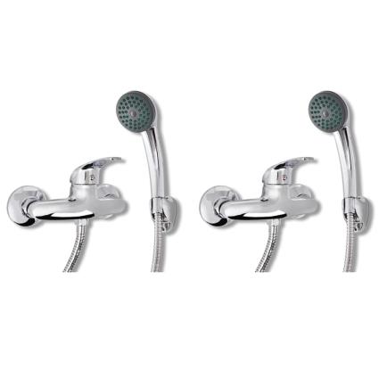 vidaXL Chuveiros misturadores 2 pcs