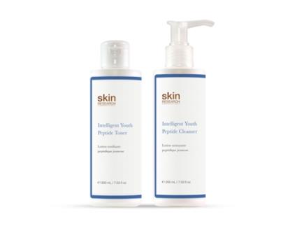 Coffret de Rosto SKIN RESEARCH K2 Skin Research Youth Peptide Cleanser & Toner (200 ml)