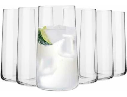 Copos KROSGLASS Avant-garde (Vidro - Transparente - 7,9 x 15)