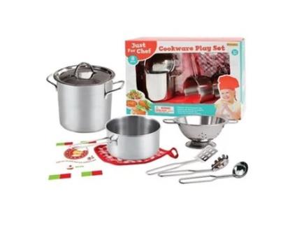 Conjunto 8 Peças e Receitas de Cozinha Infantil