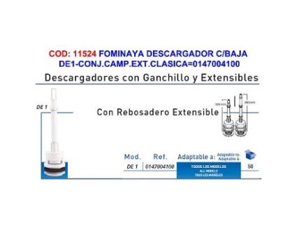 Fominaya descargador c-baja de1-conj.camp.ext.clasica 0147004100