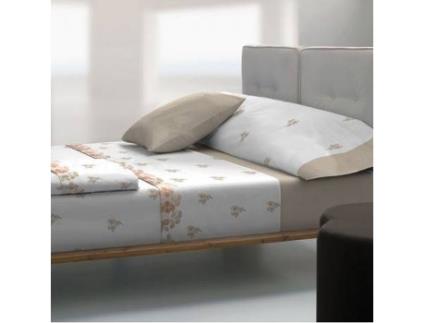 Conjunto Lençóis TOLRA Estilo-2615 (Bege - Algodão e Poliéster - 90 cm)