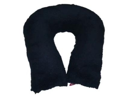 Almofada Sanitizada UBIOTEX Anti-Decúbito com Forma de Ferradura, Azul Marinho 44x44x11 cm