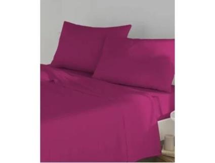 Lençol TOLRA Crown (Rosa - Algodão e Poliéster - 90 cm)