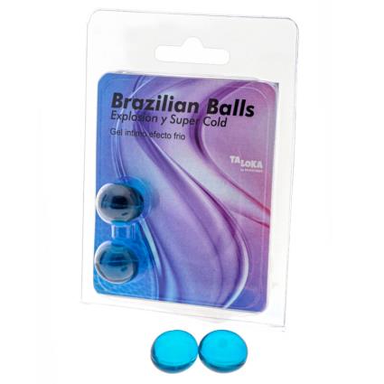 TALOKA - 2 BOLAS BRASILEIRAS EFEITO FRIO GEL EXCITANTE