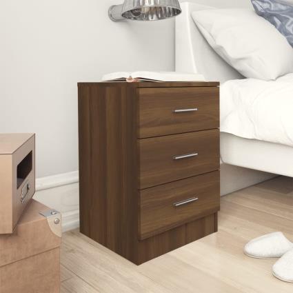 vidaXL Mesa cabeceira 2pcs 38x35x56cm deriv. madeira carvalho castanho