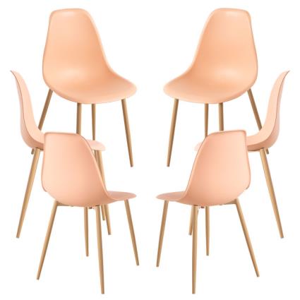 Presentes Miguel - Pack 6 Cadeiras Mykle - Trigo