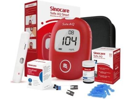 Kit de Teste de Glicemia para Diabetes (25 Tiras de Teste e 25 Lancetas - Tecnologia Dehydrogenas Mais Preciso em Mg/Dl)