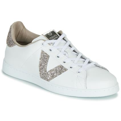 Victoria  Sapatilhas TENIS PIEL GLITTER  Branco Disponível em tamanho para senhora. 36,37.Mulher > Sapatos > Tenis