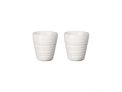 Conjunto de 2 Copos Térmicos Espresso Twist Branco - Thermo ASA SELECTION