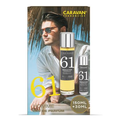 ESTOJO DUPLO 150 + 30ml CARAVAN Nº61 HOMEM - CARAVAN