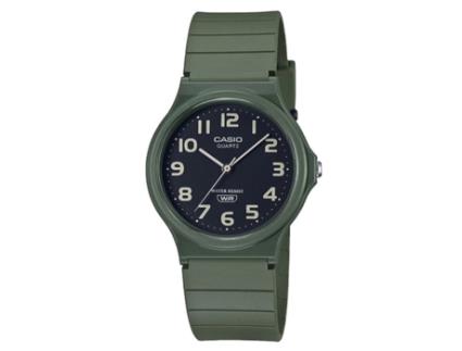 Relógio Casio > reloj analógico collection mq 24uc 3bef/ 39mm/ verde - MQ-24UC-3BEF