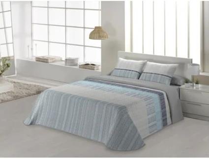 Colcha JVR Bombay (Poliéster - Azul - 235 cm)
