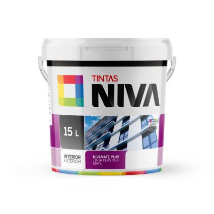 Nivamate plus tinta plástica semi mate 15 litros