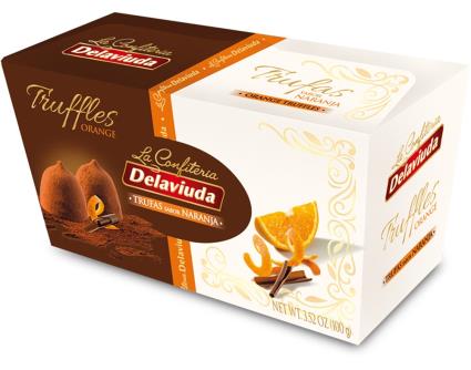 Trufas Delaviuda Cacao Laranja 100g