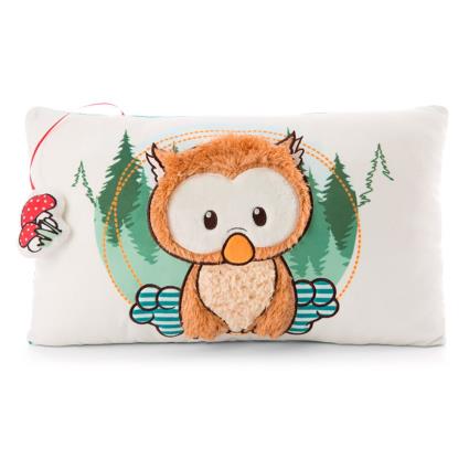 Nici Cushion Baby Owl Owlino Rectangular 43x25 Cm Colorido