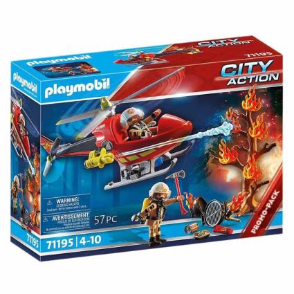 Playmobil Fire Helicopter Construction Game