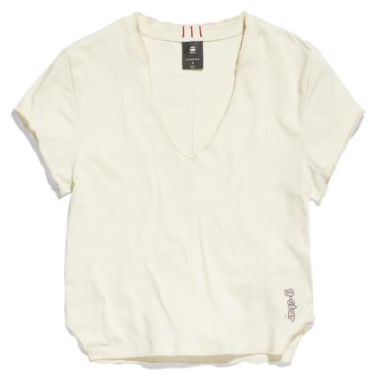 G-star Slim Short Sleeve T-shirt Branco L Mulher