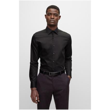 Boss H-hank-kent-c1-214 10245425 01 Long Sleeve Shirt Preto 38 Homem