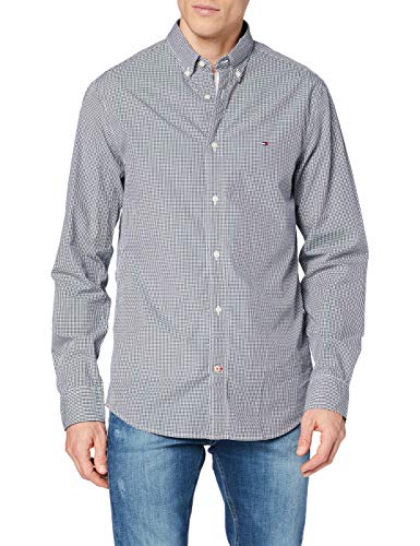 Camisa com corte direito, 100% algodão, aos quadrados