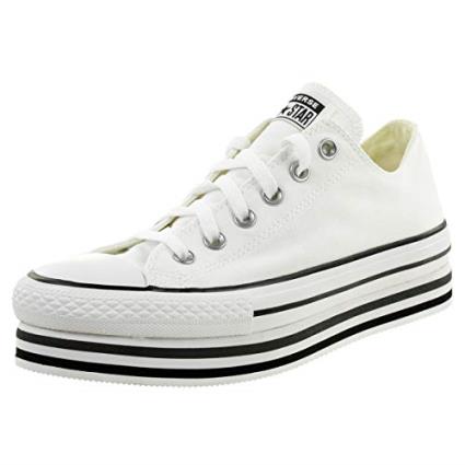 Sapatilhas CTAS com plataforma, Canvas multistripes