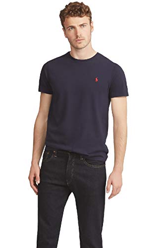 T-shirt de gola redonda, em jersey de algodão