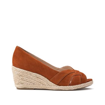 Sapatos de cunha, em pele, Joulia/Nub