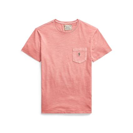 T-shirt em algodão slub, com bolso