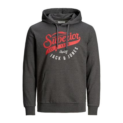 Sweat com capuz e logótipo
