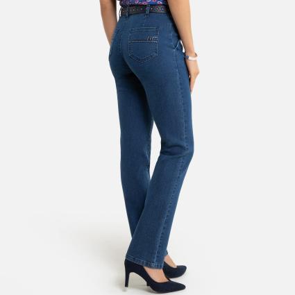 Jeans direitos confortáveis