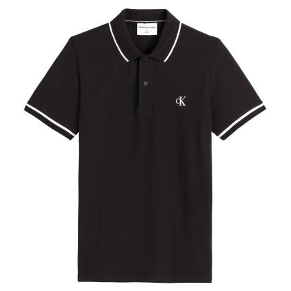 Polo slim em malha piqué Tipping