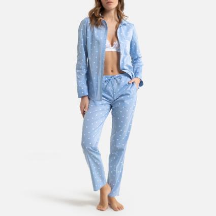 Collections Pijama com corações estampados