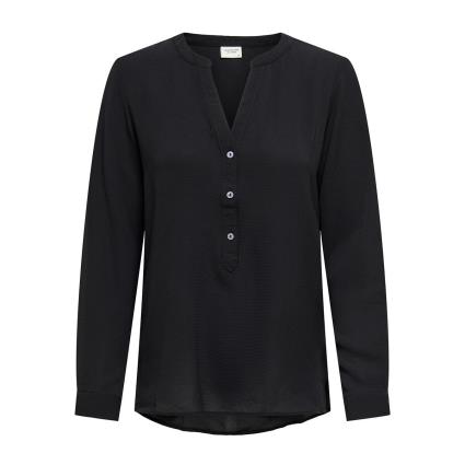 Blusa de mangas compridas, decote em V