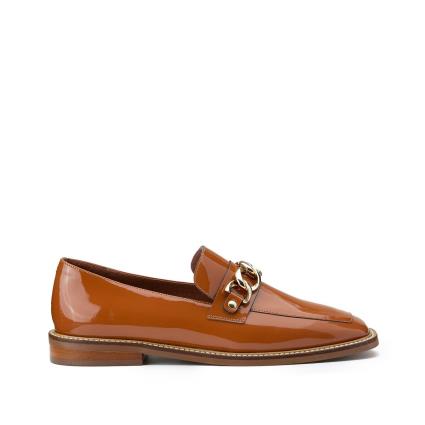 Mocassins em pele envernizada, Dionette