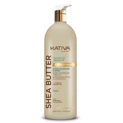 Acondicionador Kativa Luxury Shea Butter Extra Nutrition Shine 1000 ml