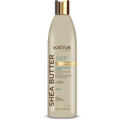 Acondicionador Kativa Luxury Shea Butter Extra Nutrition Shine 550 ml