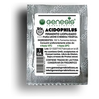 Fermento de iogurte acidophilus 1 saquetas - Génesis Probióticos