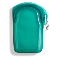 Saco de silicone verde água para ir 1 unidade (Verde) - Stasher