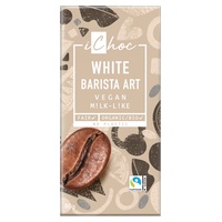 Chocolate branco vegano com crocante de café 80 g - ichoc