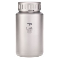 Garrafa esportiva de titânio 900 ml 1 unidade (Cinzento) - Keith