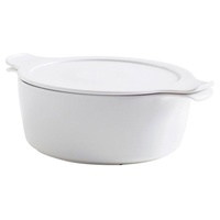 Conjunto de pote de porcelana branca 24cm + tampa (2g) 1 unidade - Eschenbach